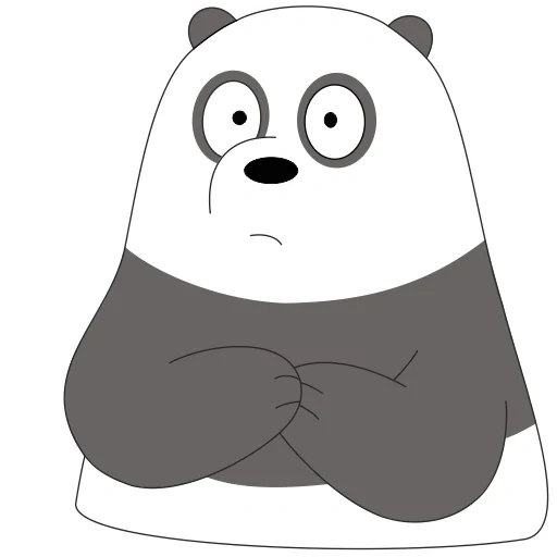 panda, gris panda white è vero per gli orsi
