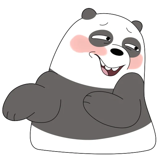 panda, we bare bears, gris panda white is true about bears, panda cartoon is the whole truth about bears