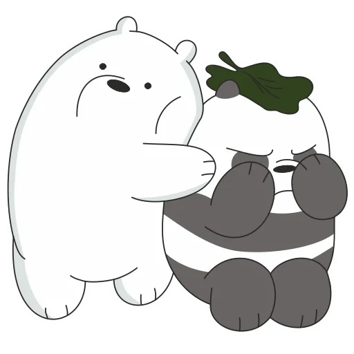 the whole truth about bears, the whole truth about panda bears, aesthetics cartoon we bare bears, gris panda white is true about bears, two pandas in love drawing we bare bears