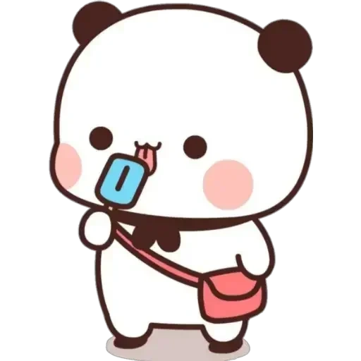 chibi, panda lucu, pola yang lucu, kawai panda brownies, pola panda yang lucu