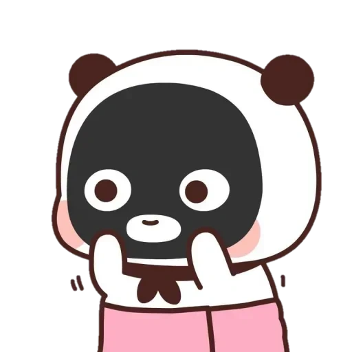 panda panda, motif de panda, panda peu profond, panda peint mignon, panda fond transparent