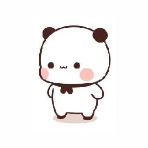 kawai, panda cute, schöne muster, schöne chibi figurenmalerei, bild lunge entzückende panda