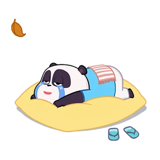 panda, pandas endormis