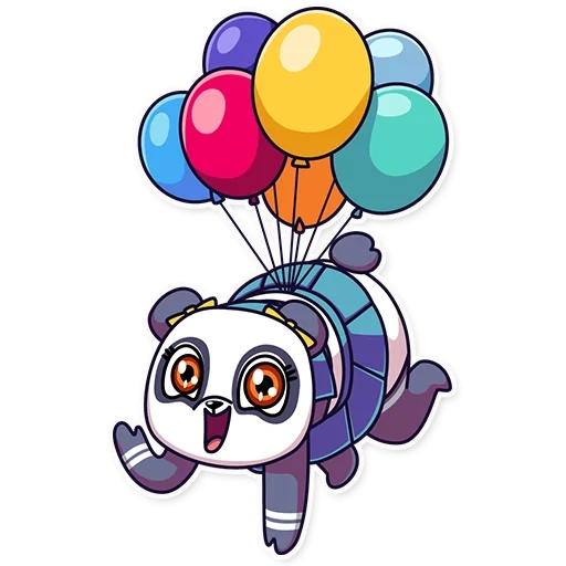 panda chan, sweet panda, panda ball, lemur balloon, balloons of the lemur