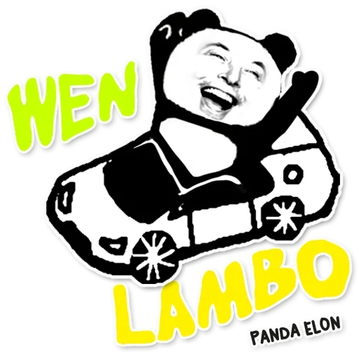 panda vok, pegatinas automáticas, pegatinas de coche, panda pegar un coche, pegatinas frías de panda automática