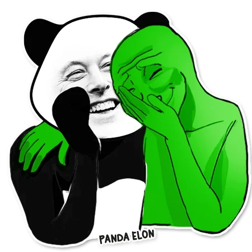 motivo, panda, menina, rosto meme, motivo de panda okay