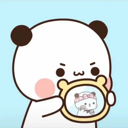 kawaii, anime cute, the drawings are cute, lovely anime drawings, panda is a sweet drawing