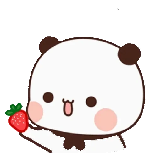 kawai, attelle, dessin de kawai, un joli motif, brownie kawai panda