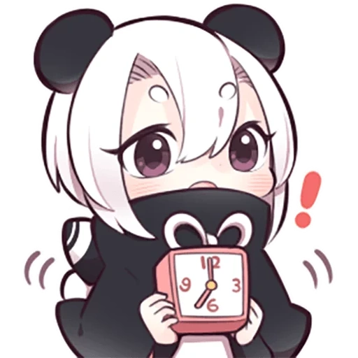 panda girl, panda animation, mafumafu internal medicine
