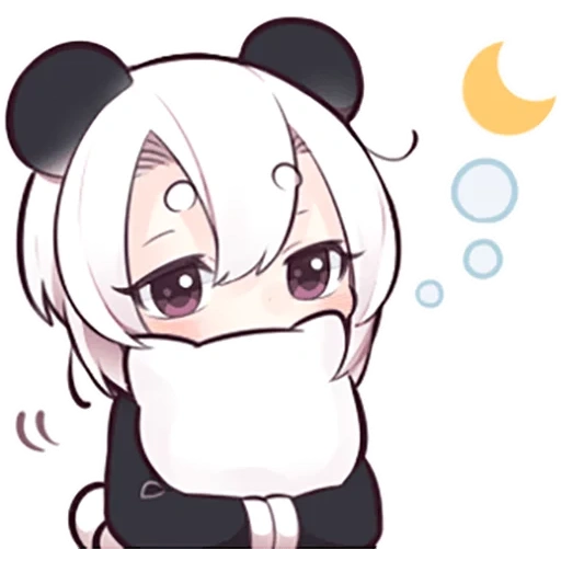 la panda, anime del panda, anime nyashki, anime kawai neko