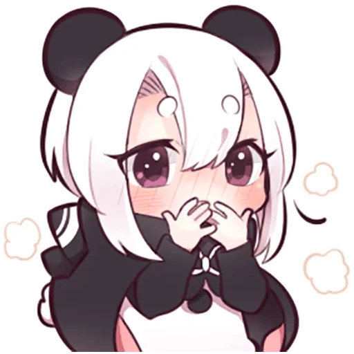panda, animation kawawai, anime de panda