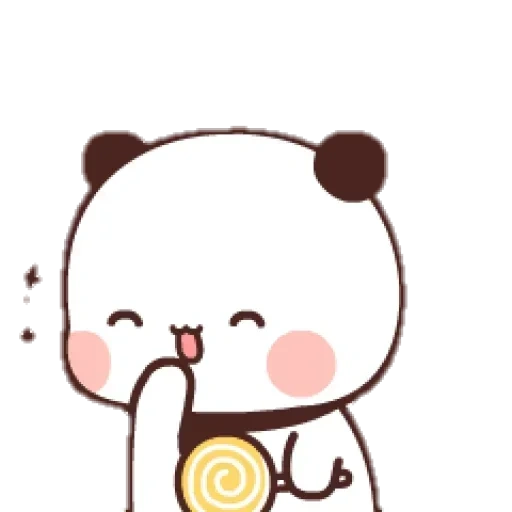 kawaii, cute drawings, cute drawing, kawaii panda brownie, lovely panda drawings