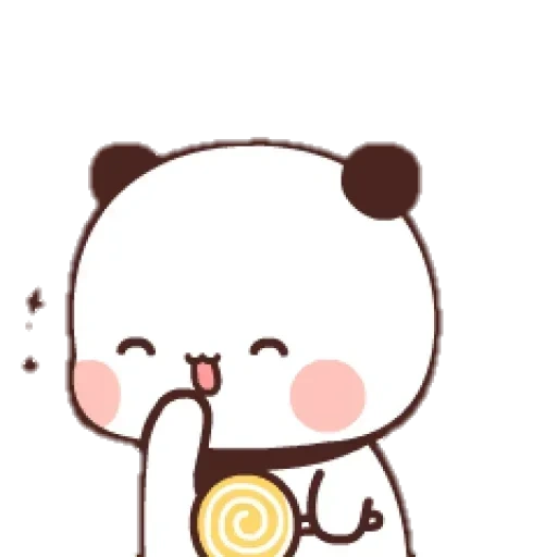 kawaii, disegni carini, disegno carino, kawaii panda brownie, bel disegni di panda