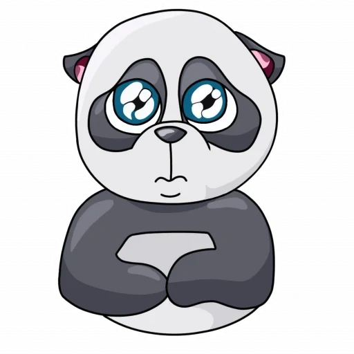 panda, pandocca, panda sonríe, panda watsap, panda de dibujos animados