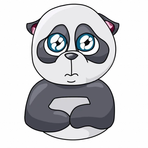 panda, pandochka, panda smiling face, watsap panda, cartoon panda