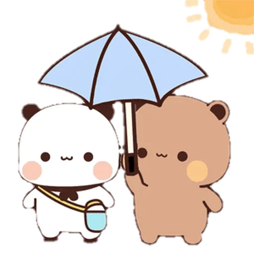 kawaii, cute bear, the animals are cute, peach and goma hug, peach and goma beer
