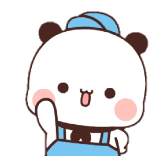 kawai, belat, anime kawaiwai, pola yang lucu, kawai panda brownies