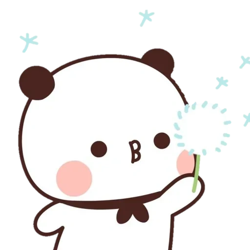 kawaii, dibujos de kawaii, los dibujos son lindos, kawaii panda brownie, panda es un dibujo dulce
