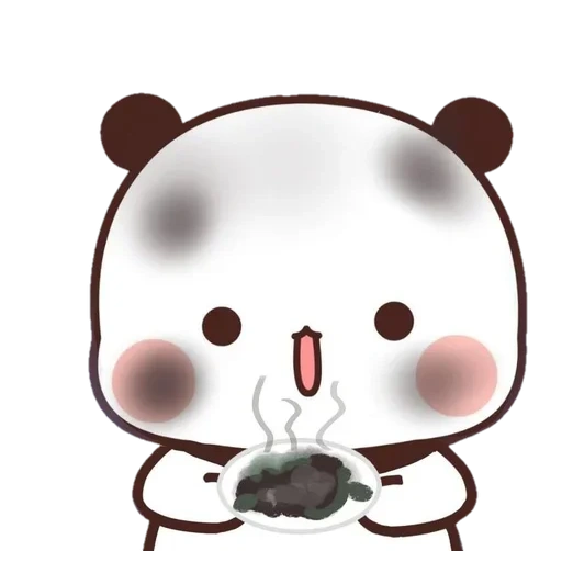 kawaii, bär, die zeichnungen sind süß, milch mokka bär, schöne panda zeichnungen
