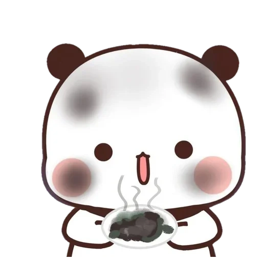 kawaii, llevar, los dibujos son lindos, oso de moca de leche, preciosos dibujos de panda