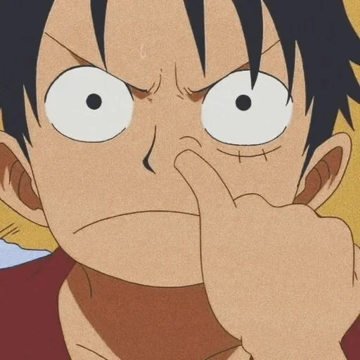 luffy, un pezzo, manki d luffy, van pis luffy face, van pis luffy pensa