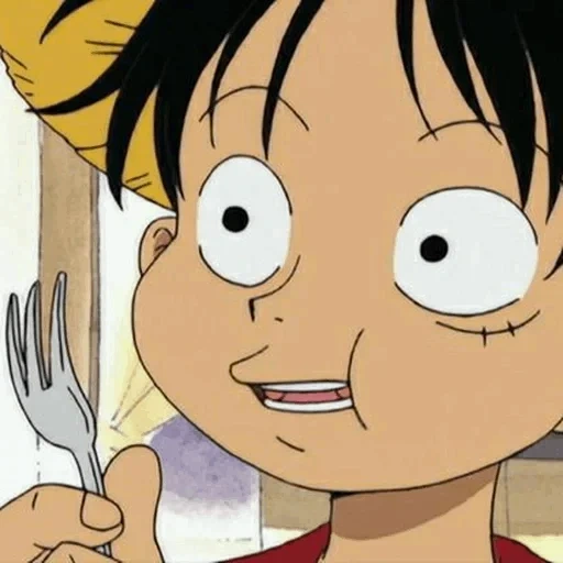 luffy, lufei face, luffy muet, luffy surprise, personnages d'anime