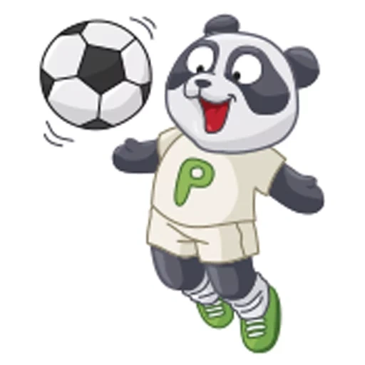 панда, панда мячом, панда футбол, панда ватсап, панда футболист