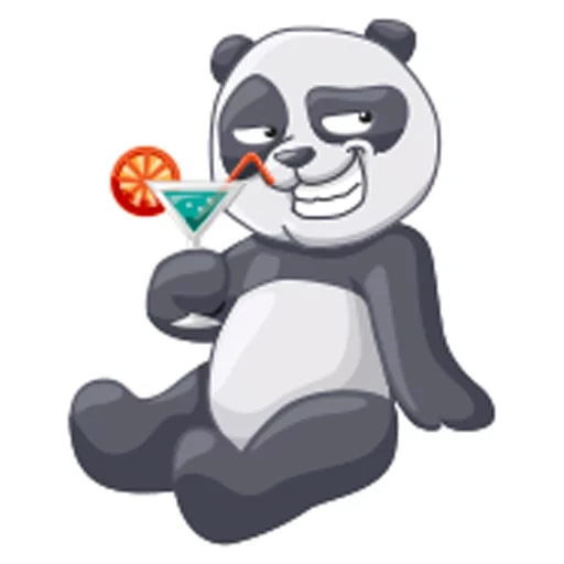 panda, panda icca, adesivo panda