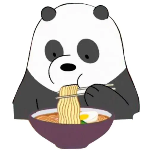 menggambar panda, bears panda, objek tabel, we bare bears panda, seluruh kebenaran tentang beruang