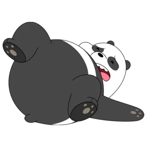 panda, orso panda, pandochka bear, panda con sfondo bianco, noi bare bears panda