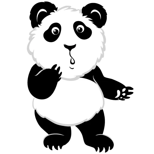 panda, pandochka, panda panda, panda sticker, panda transparent bottom