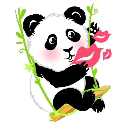 panda, pandochka, pola panda, stiker panda