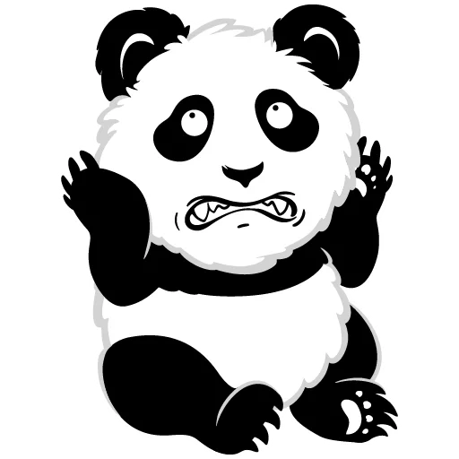 panda, panda panda, pola panda, stiker panda, beruang panda