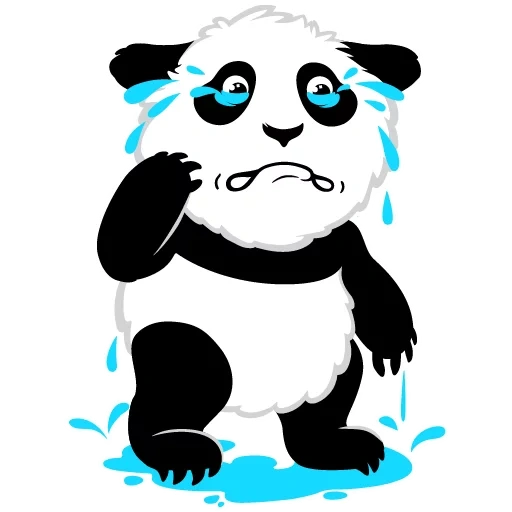 panda, gunting panda, stiker panda, beruang panda, pola panda lucu