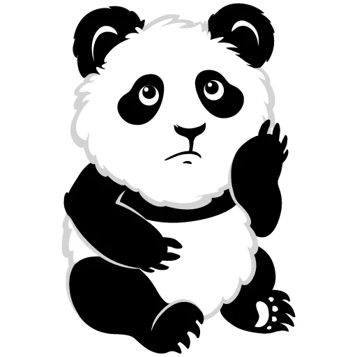 панда, пандочка, панда панда, панда наклейка