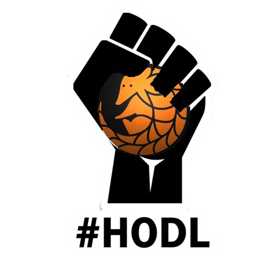 poing, logo, hodl, humain, bitcoin