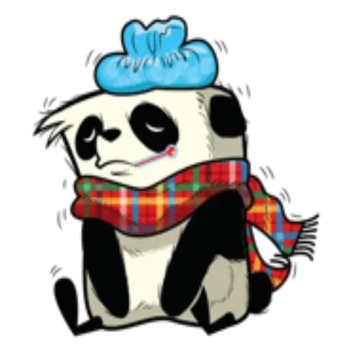 panda, doce panda, panda triste, cartoon panda, defina o panda clipart