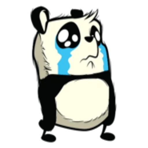 panda, panda, divertente, panda carino, panda triste