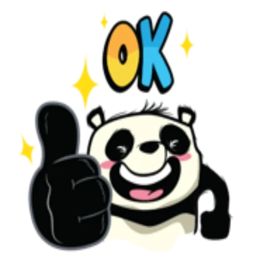 panda, wushu panda, pembawa panda, stiker panda, cool panda