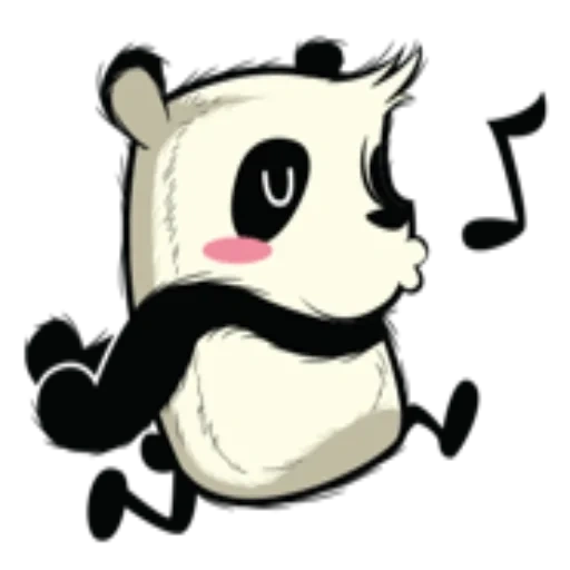 panda, panda é querido, panda come arroz, os desenhos de panda são fofos, estilo de desenho animado panda