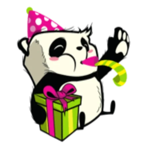 clipart, panda icca, vetor de panda, desenho do panda, desenho de presentes do panda