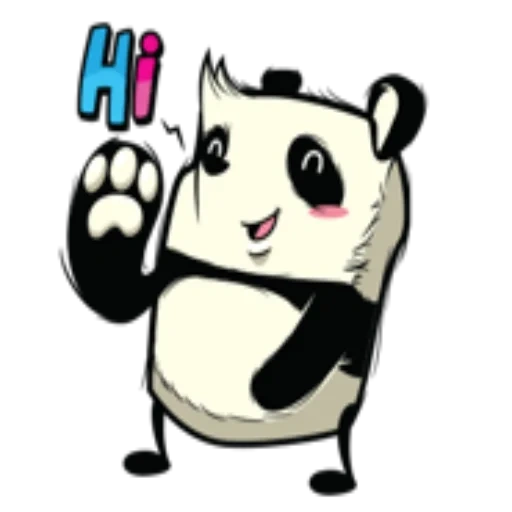 панда, милая панда, панда аськи, панда вектор, панда ов компьютер