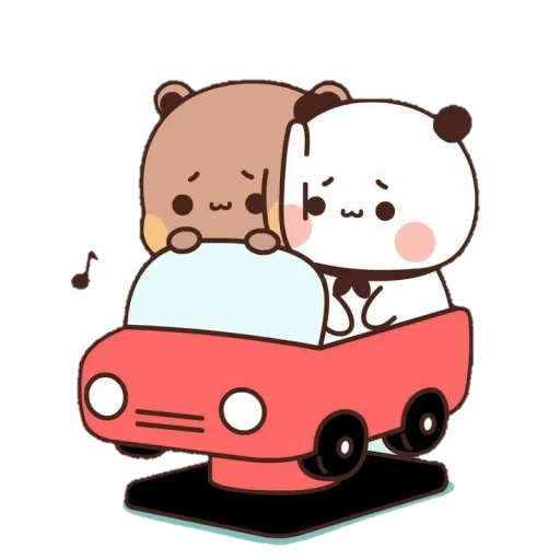 kawaii panda, bubu dudu bear, milk mocha bear, bel disegni di panda