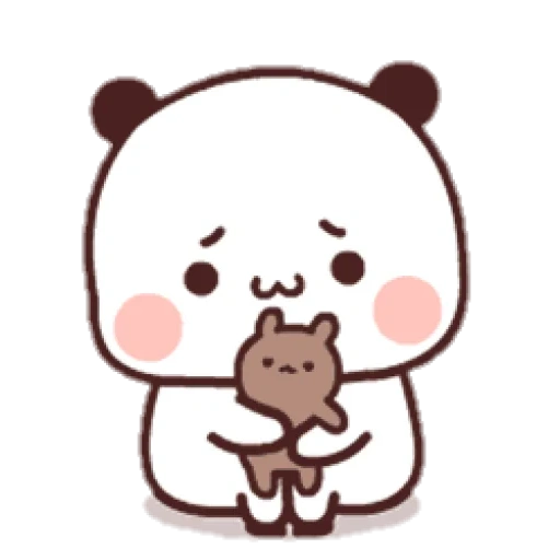 kawaii, emoji, cute drawings, kavai stickers, panda is a sweet drawing