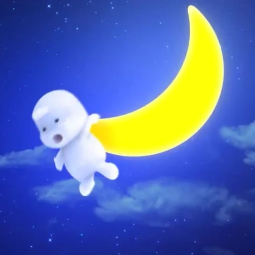 moon, moon moon, nightlight moon, moon rabbit