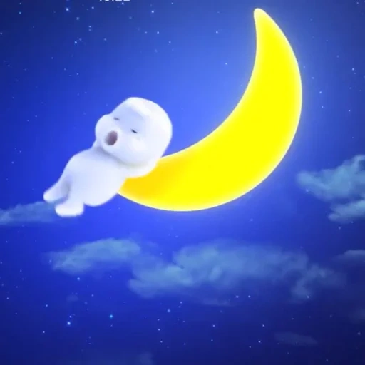 dream moon, night moon, nightlight moon, canal de jim jam