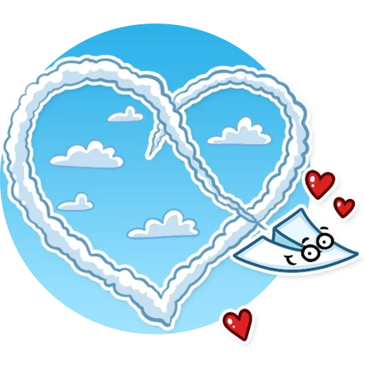 cloud, aircraft, heavenly heart, heart cloud, transparent bottom of cloud center