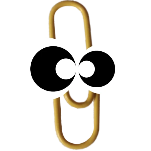 скрепка, clippy скрепка, скрепка бумаге, скрепыш office, скрепка помощник