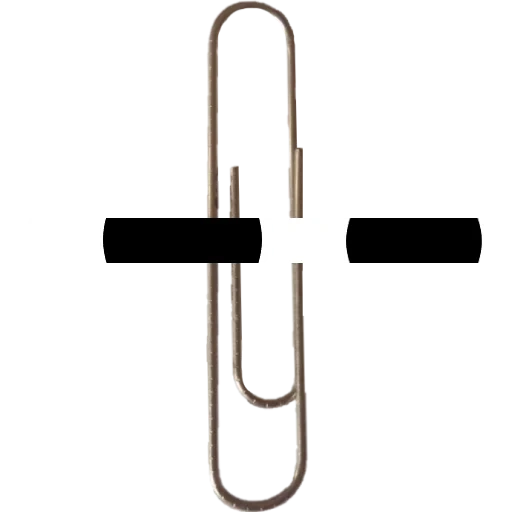 agrafe, technique, trombone, breement avec un fond blanc, clip métallique avec un fond blanc