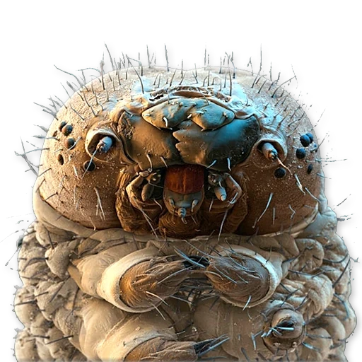 microorganismos bajo el microscopio, caterpillar bajo el microscopio, microorganismos bajo el microscopio